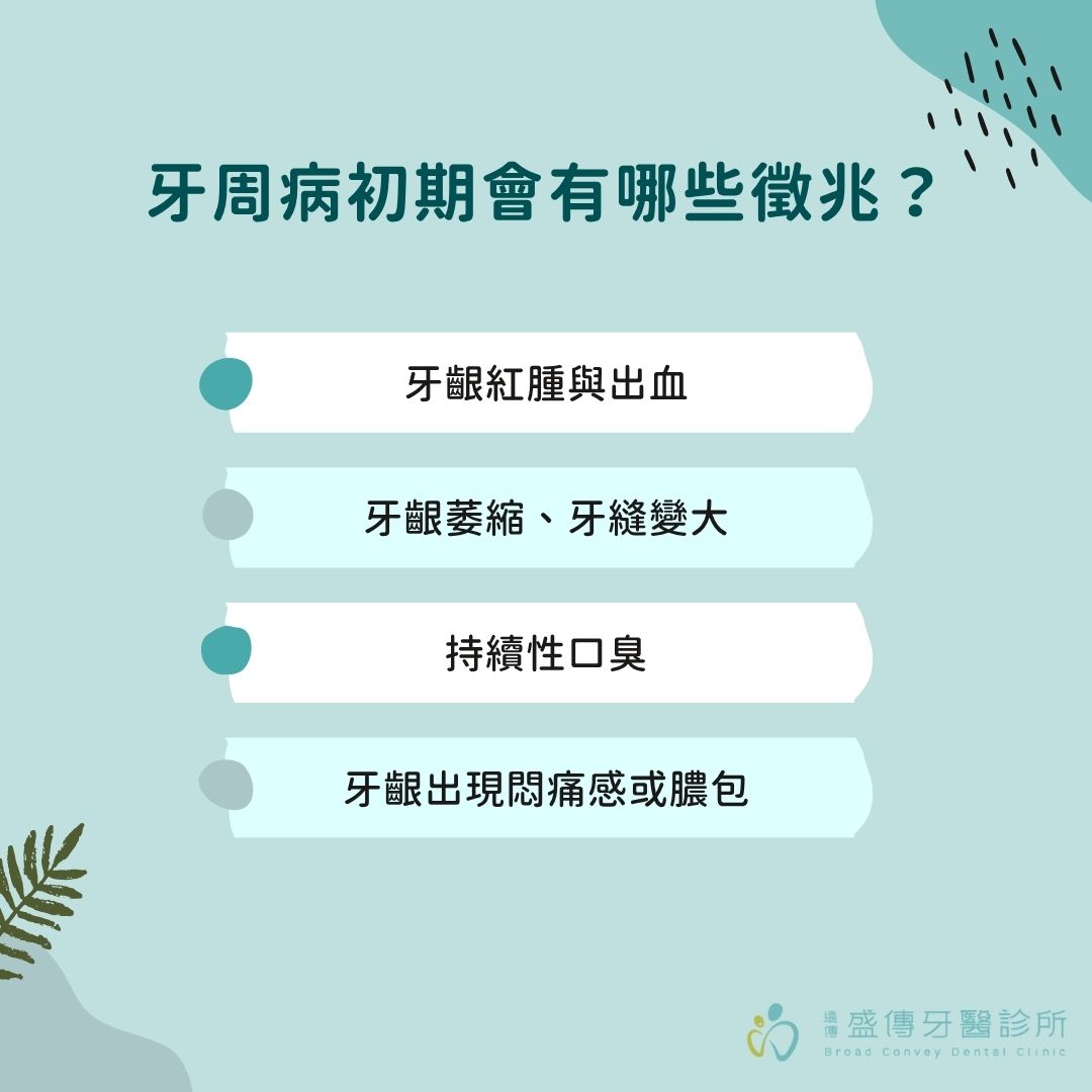 牙周病自癒可能嗎?醫師帶你破解常見迷思 1 牙周病初期會有哪些徵兆?