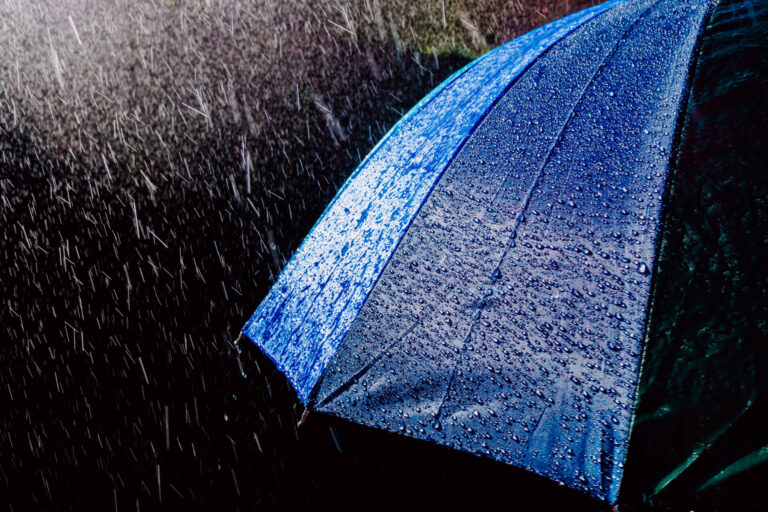 multicolored umbrella under raindrops isolated on 2023 11 27 05 07 25 utc
