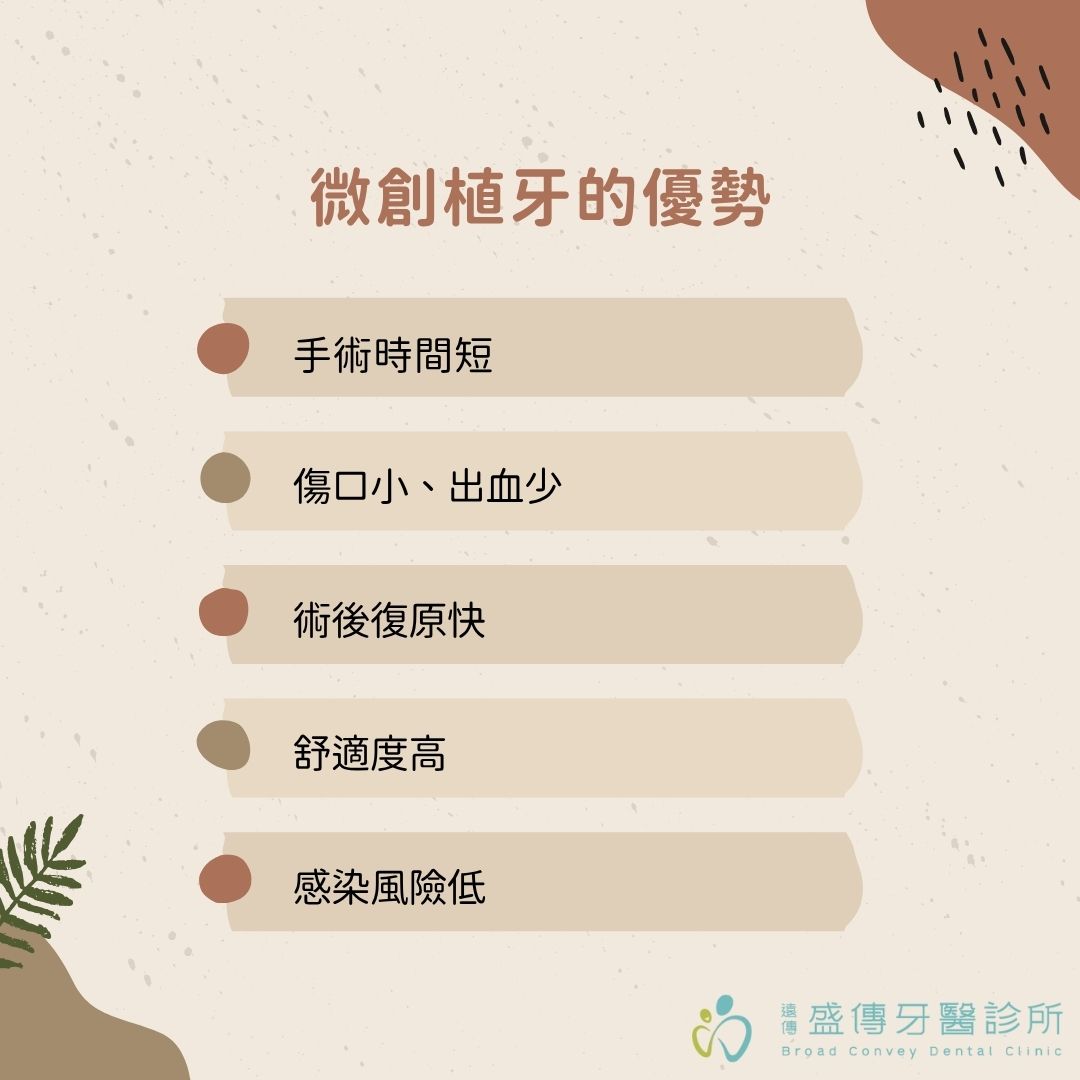 微創植牙是什麼?微創植牙真的適合你嗎?微創植牙缺點、費用、手術條件整理 1 微創植牙的優勢
