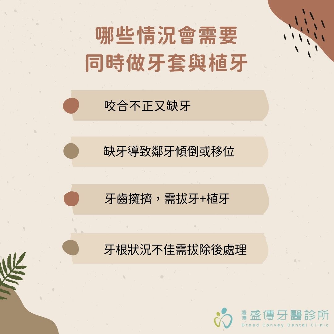 牙套植牙可以一起做嗎?到底應該先植牙還是先矯正?戴牙套跟植牙搭配方式全指南 1 哪些情況會需要同時做牙套與植牙